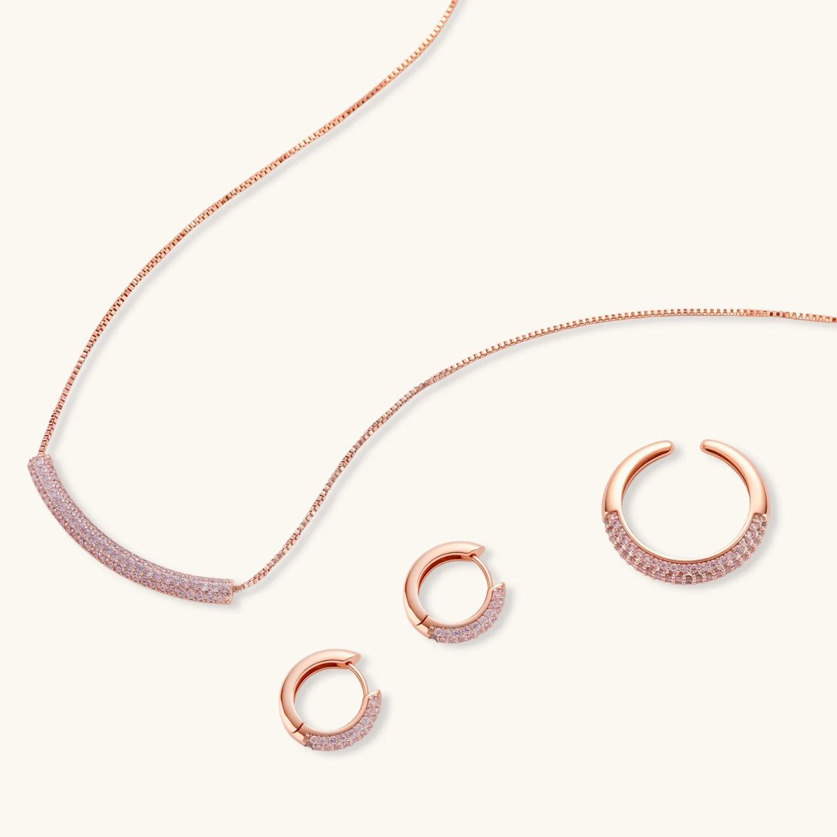 Parure Rose de Lumière — détail du bijou