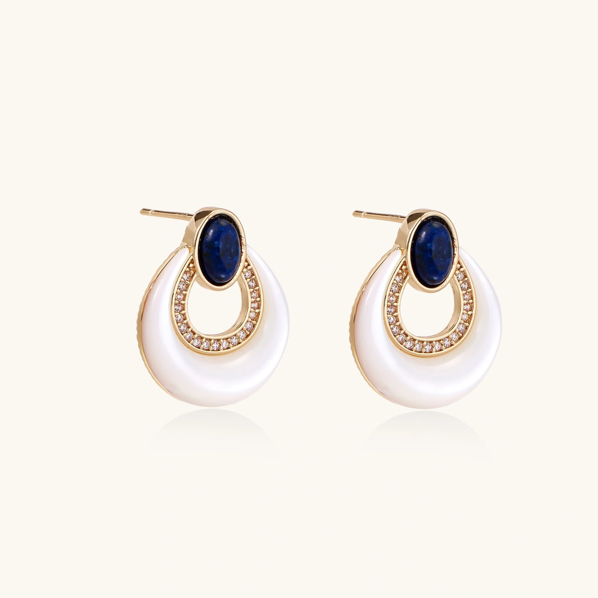 Boucles Éclat de Lune — détail du bijou