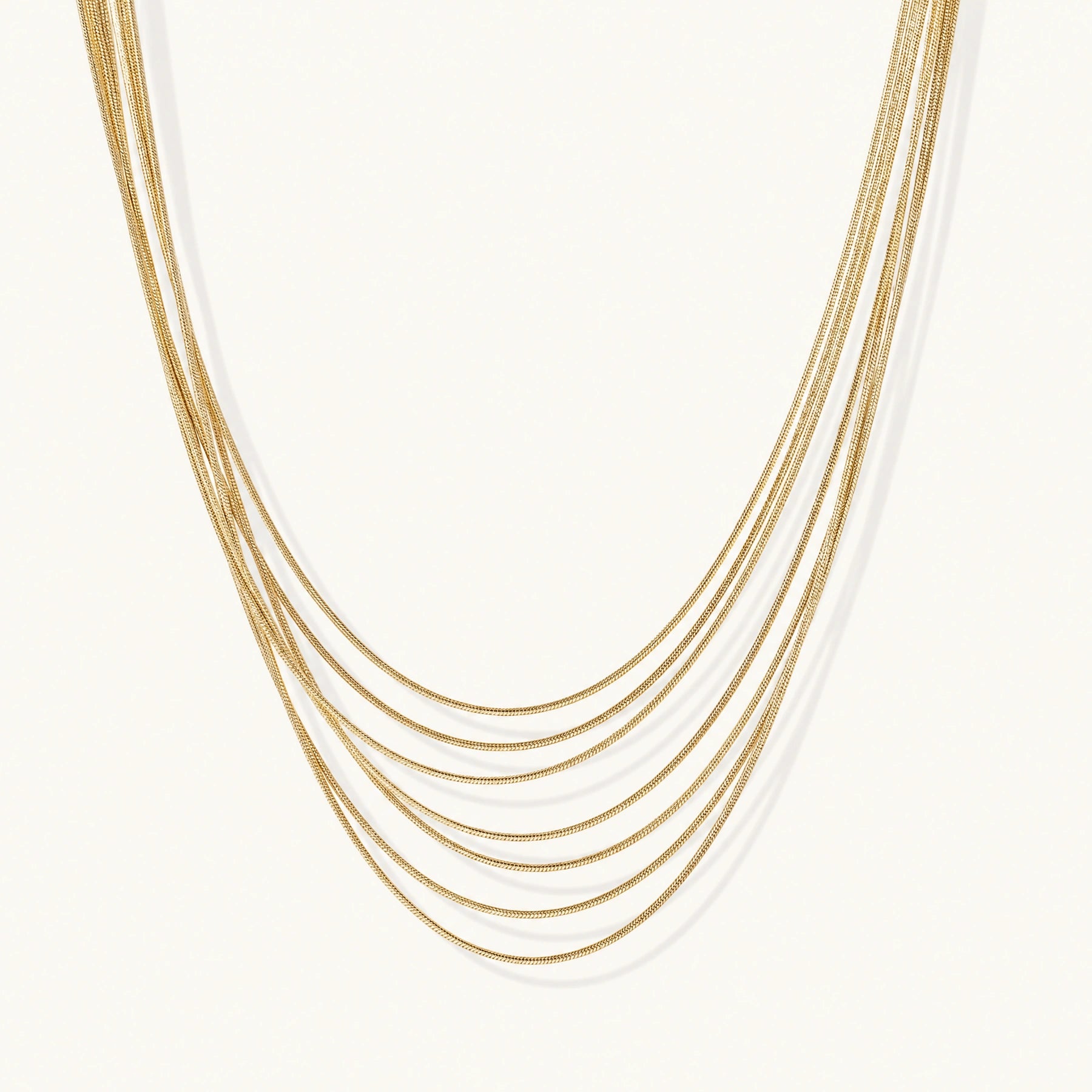 Collier Cascade Dorée