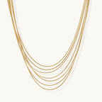Collier Cascade Dorée