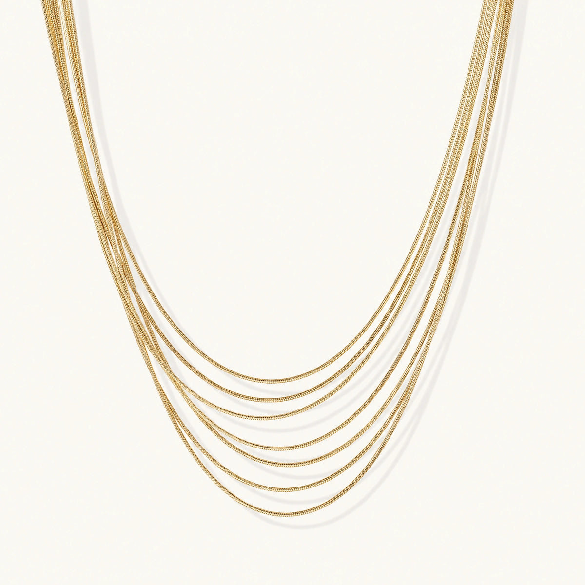 Collier Cascade Dorée