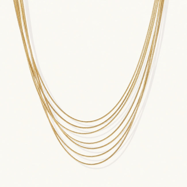 Collier Cascade Dorée — Noël Avélia Paris