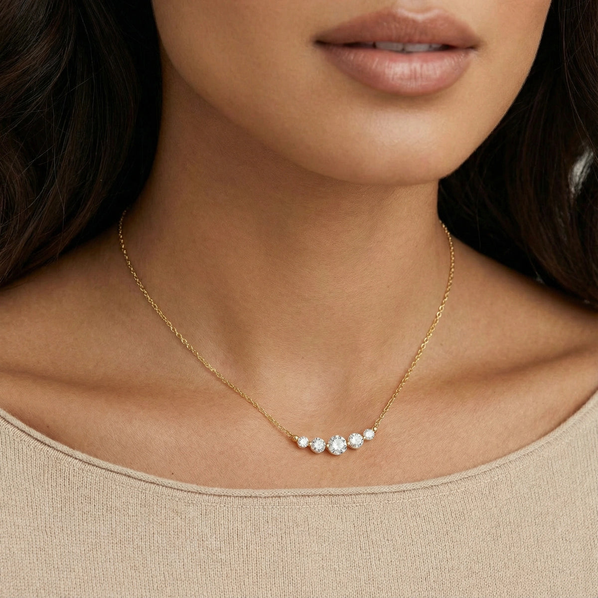 Collier Arc de Cristaux