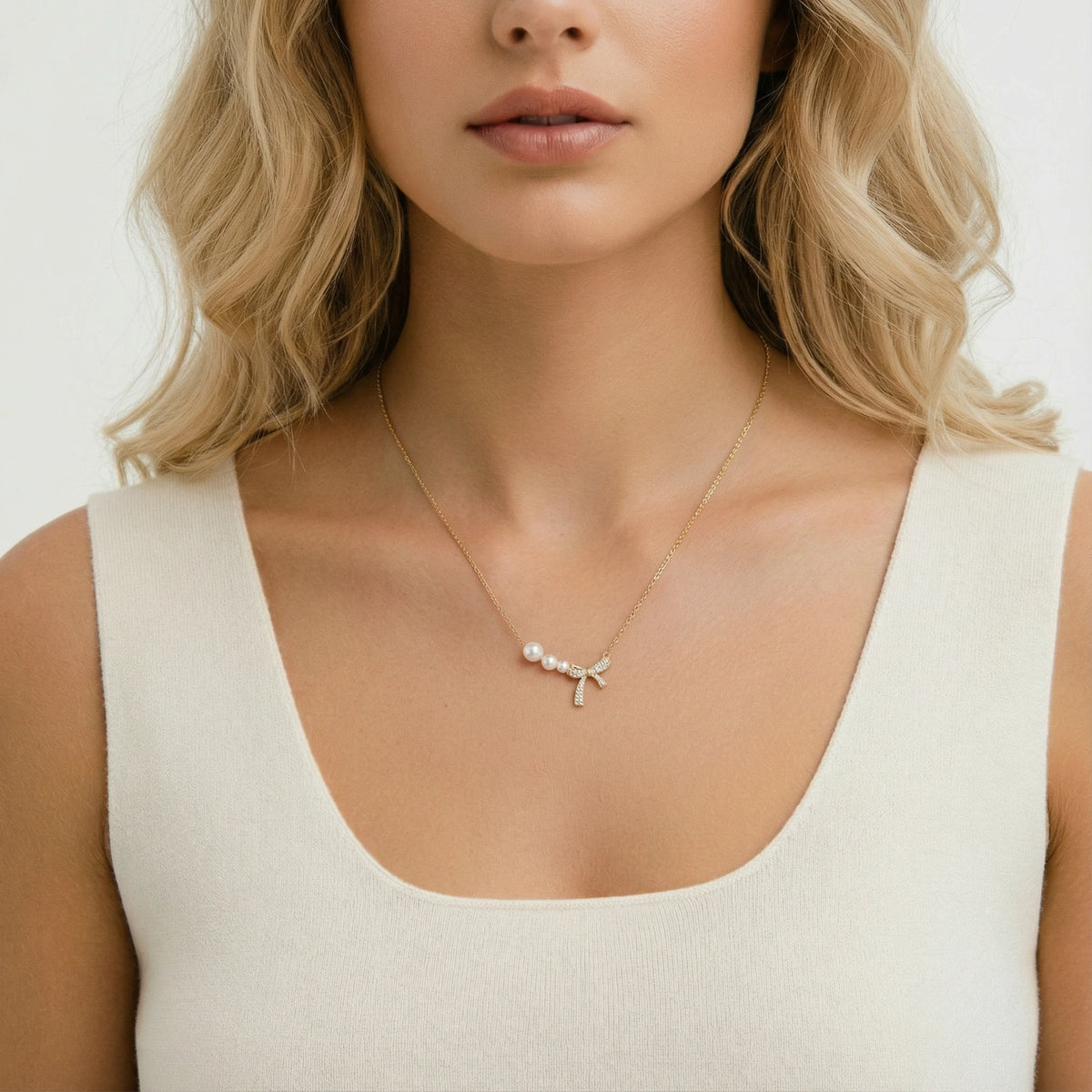 Collier Ruban de Perles