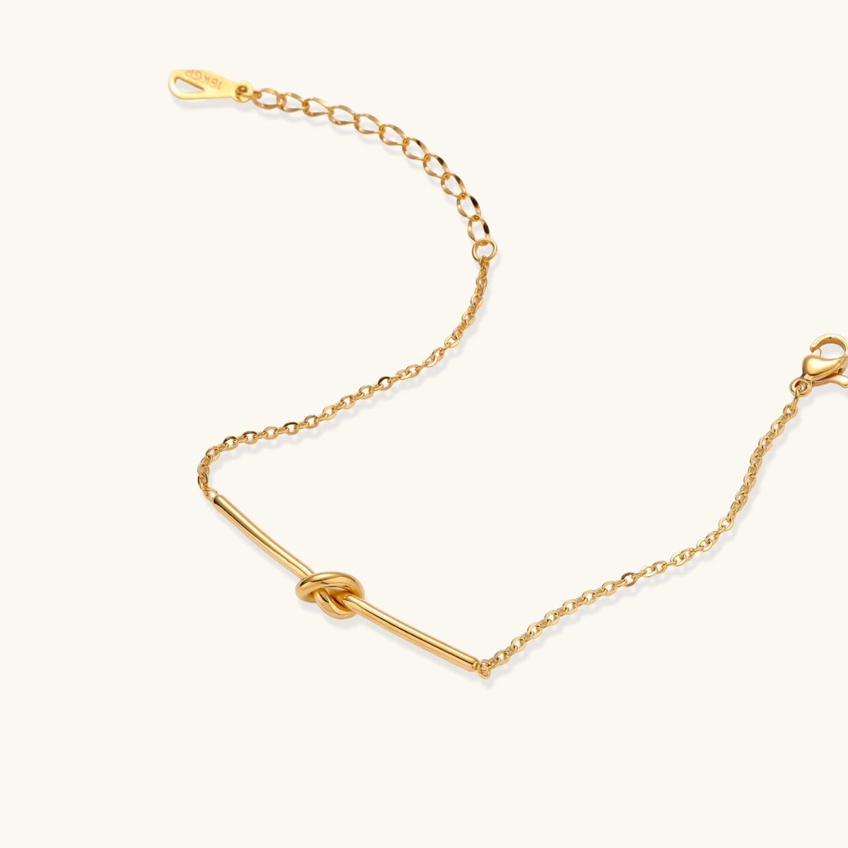 Bracelet Lien Doré — détail du bijou