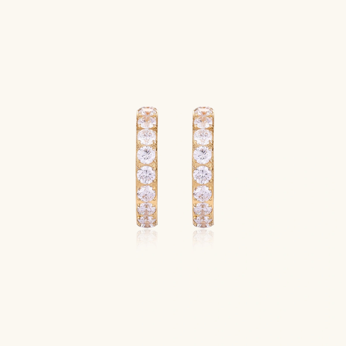 Créoles Croissant de Perles — détail du bijou