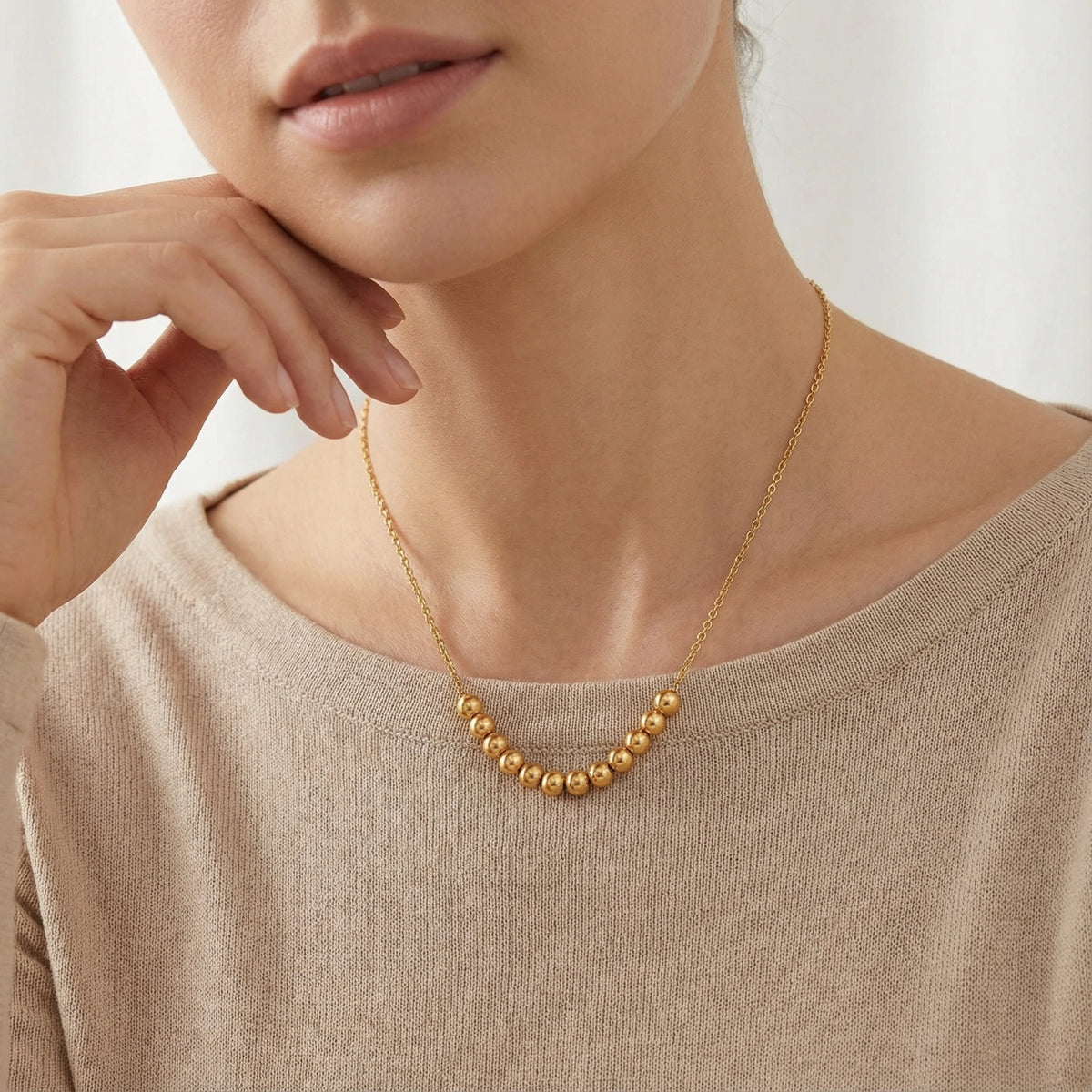 Collier Sphère Dorée