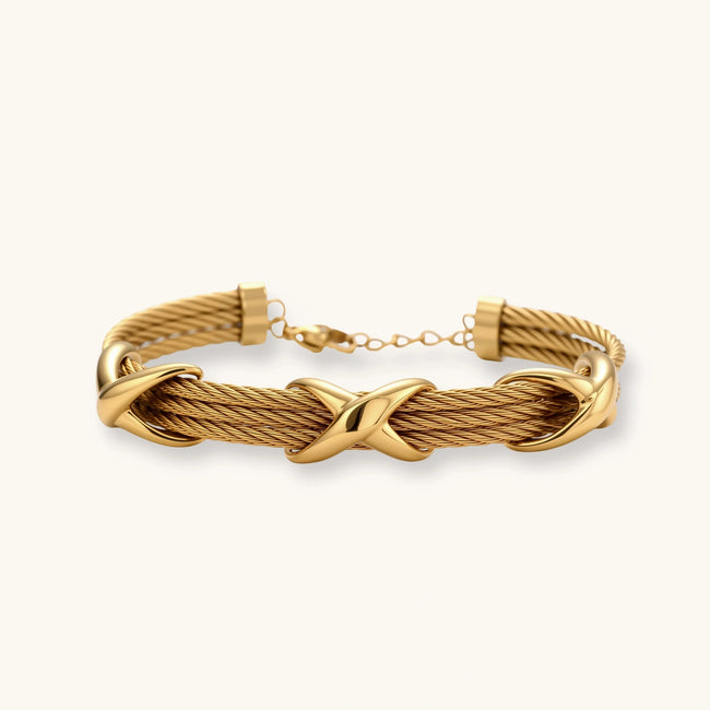 Bracelet Nœuds Croisés — Noël Avélia Paris