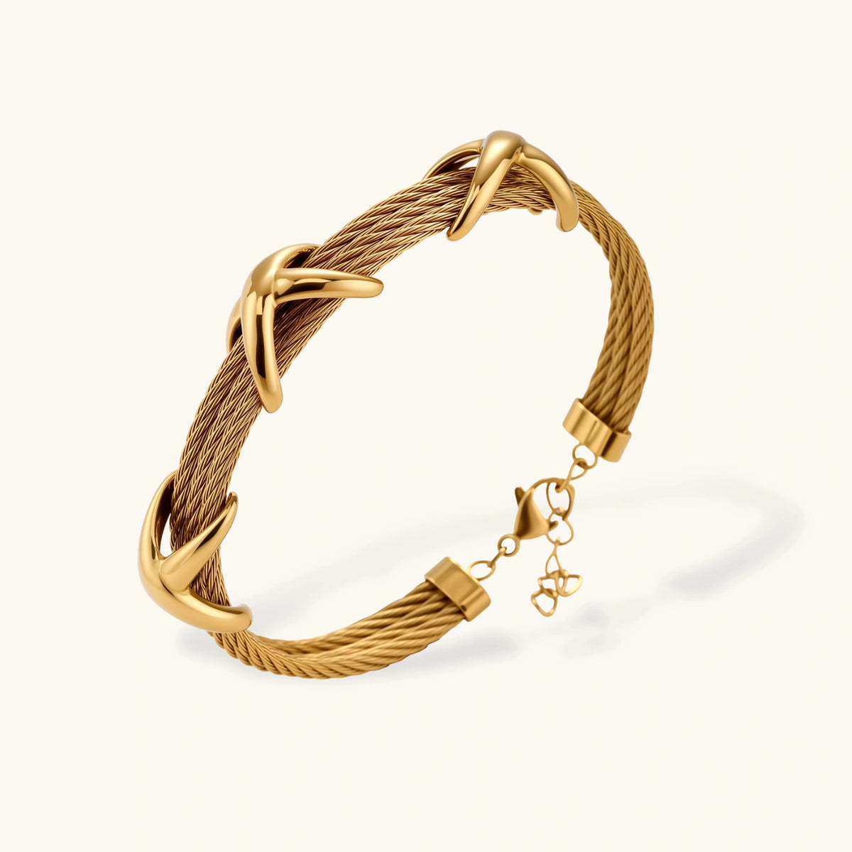 Bracelet Nœuds Croisés — détail du bijou