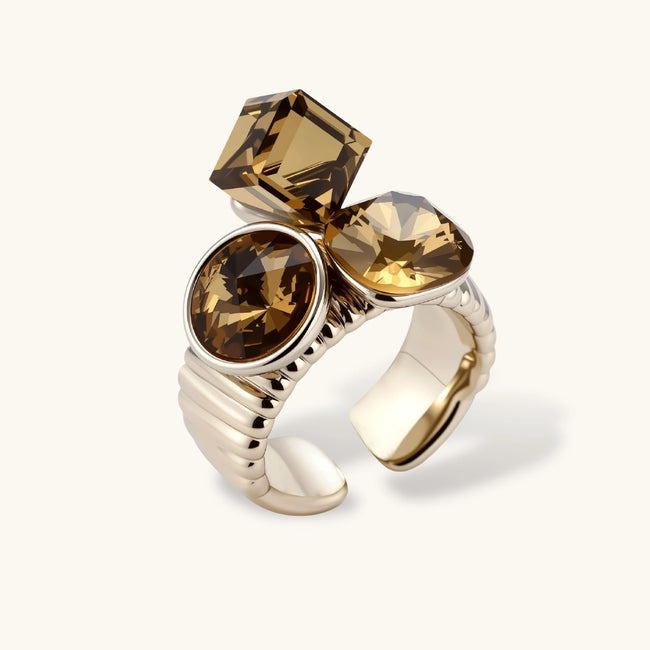 Bague Éclat Ambré — Noël Avélia Paris