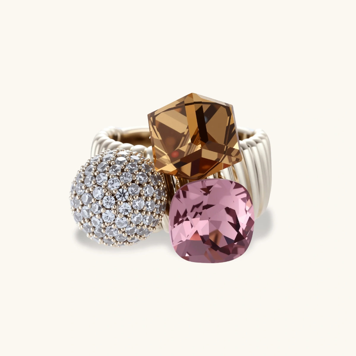 Bague Trio Lumière — détail du bijou