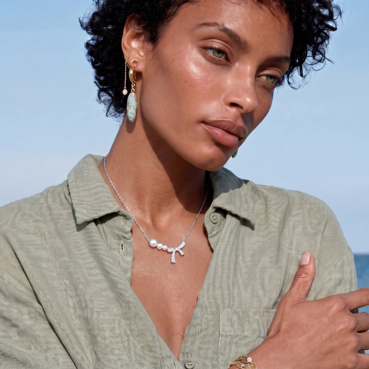 Collier Ruban Scintillant